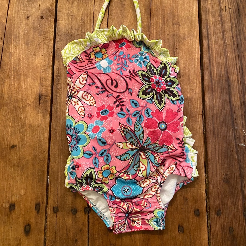 Bella Bare Girl's Ruffled Swimsuit